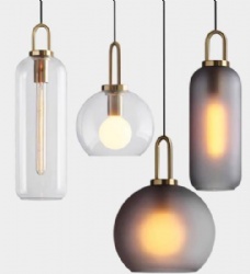 Glass pendent light