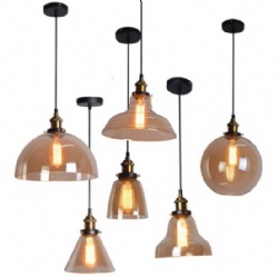 Glass pendent light