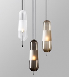 Glass pendent light