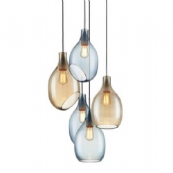 Glass pendent light