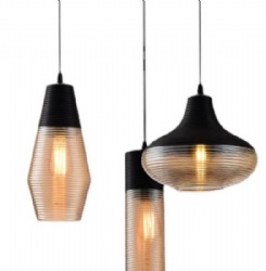 Glass pendent light